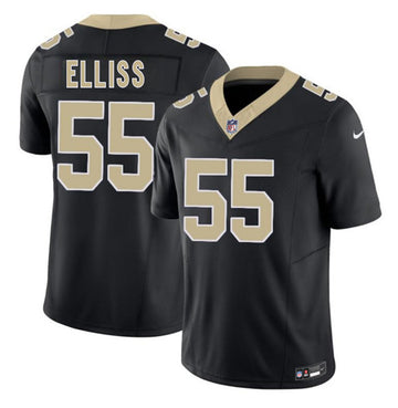 Kaden Elliss New Orleans Saints black Vapor jersey