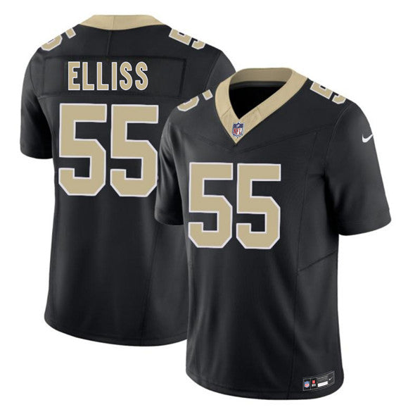 Kaden Elliss New Orleans Saints black Vapor jersey