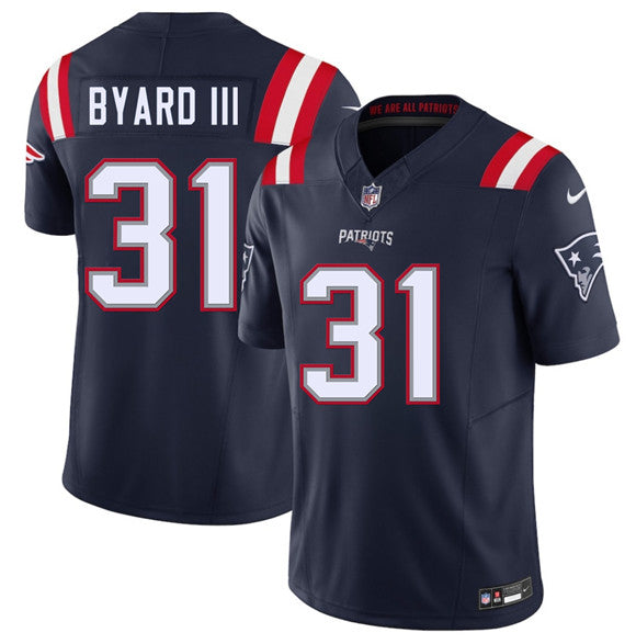 Kevin Byard III New England Patriots navy Vapor jersey