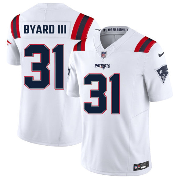 Kevin Byard III New England Patriots white Vapor jersey