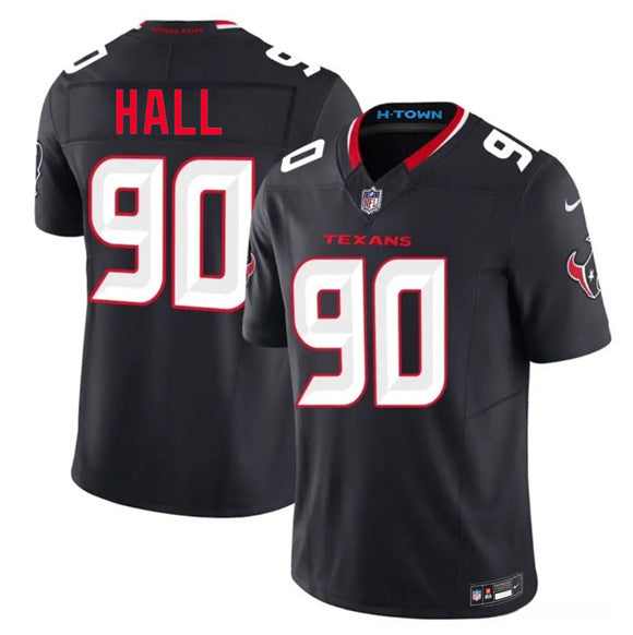 Logan Hall Houston Texans navy Vapor jersey