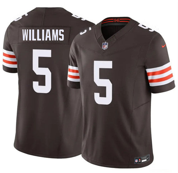 Quincy Williams Cleveland Browns brown Vapor jersey