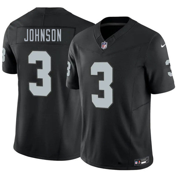 Taron Johnson Las Vegas Raiders black Vapor jersey
