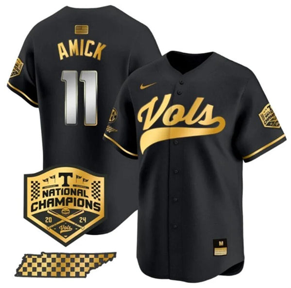 Billy Amick Tennessee Volunteers black Vapor jersey
