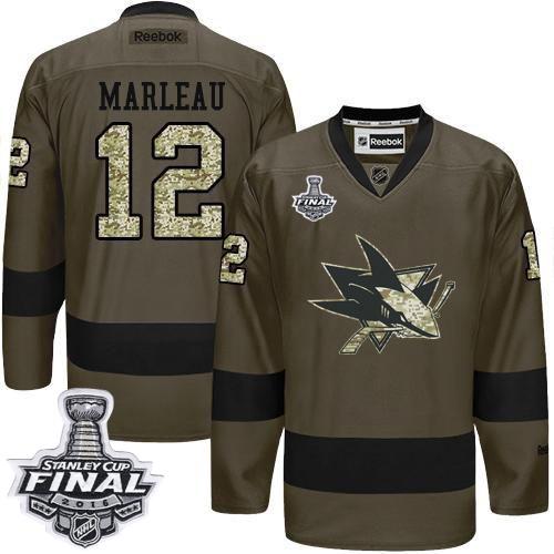 Patrick Marleau San Jose Sharks green Salute To Service jersey