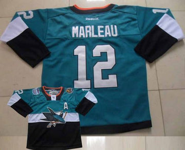 Patrick Marleau San Jose Sharks teal-black Stadium Series jersey