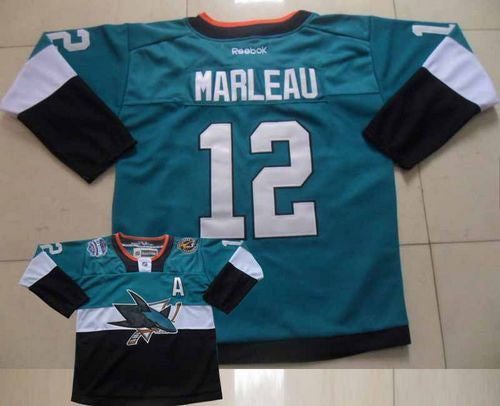 Patrick Marleau San Jose Sharks teal-black Stadium Series jersey
