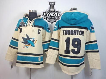 Joe Thornton San Jose Sharks cream jersey