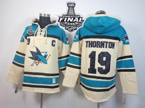 Joe Thornton San Jose Sharks cream jersey