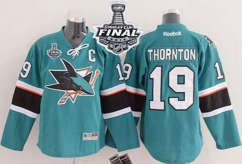 Joe Thornton San Jose Sharks green jersey