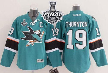 Joe Thornton San Jose Sharks green jersey
