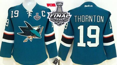 Joe Thornton San Jose Sharks teal Home jersey