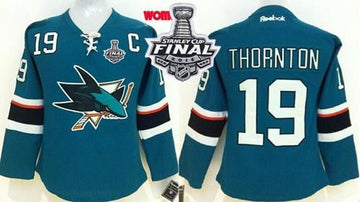 Joe Thornton San Jose Sharks teal Home jersey