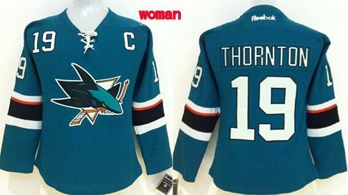 Joe Thornton San Jose Sharks teal Home jersey