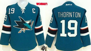 Joe Thornton San Jose Sharks teal Home jersey