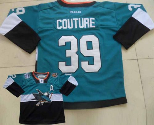 Logan Couture San Jose Sharks teal-black Stadium Series jersey