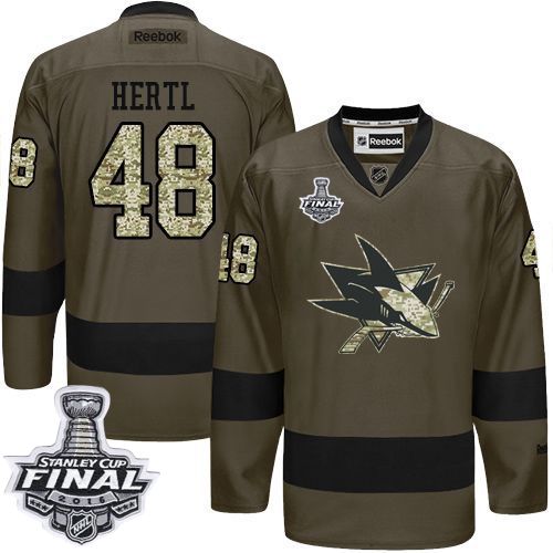 Tomas Hertl San Jose Sharks green Salute To Service jersey