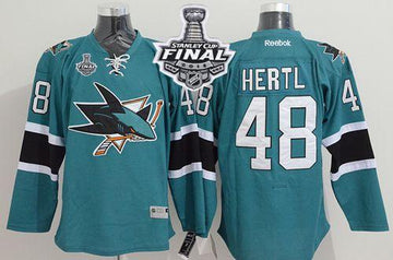 Tomas Hertl San Jose Sharks teal jersey