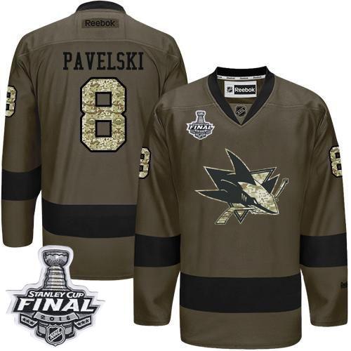 Joe Pavelski San Jose Sharks green Salute To Service jersey