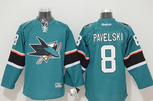 Joe Pavelski San Jose Sharks teal jersey