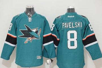 Joe Pavelski San Jose Sharks teal jersey