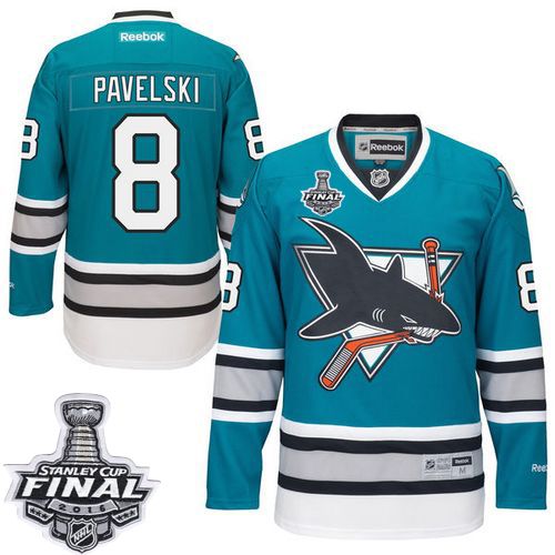 Joe Pavelski San Jose Sharks teal jersey