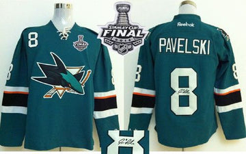 Joe Pavelski San Jose Sharks teal jersey