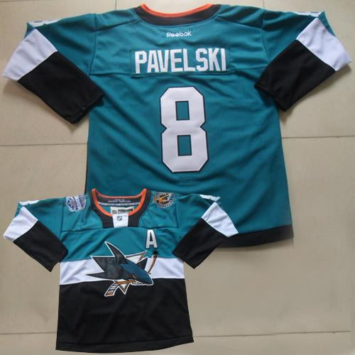 Joe Pavelski San Jose Sharks teal-black Stadium Series jersey