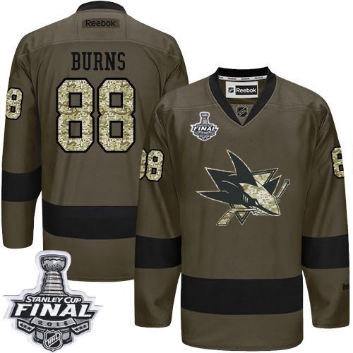 Brent Burns San Jose Sharks green Salute To Service jersey