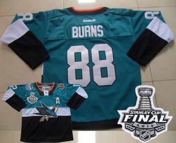 Brent Burns San Jose Sharks teal-black Stadium Series jersey