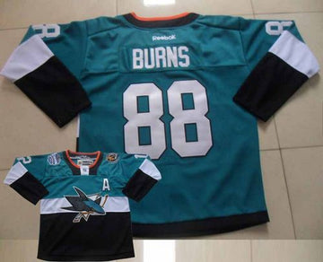 Brent Burns San Jose Sharks teal-black Stadium Series jersey