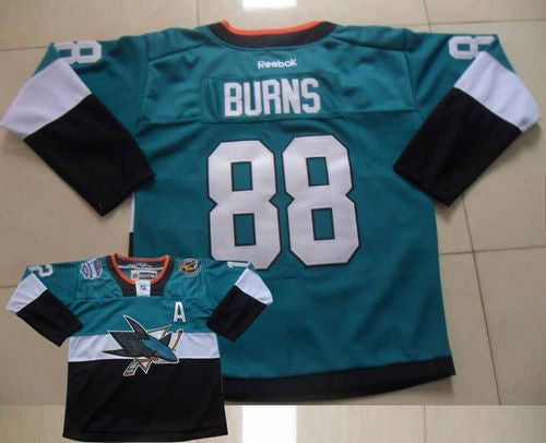 Brent Burns San Jose Sharks teal-black Stadium Series jersey