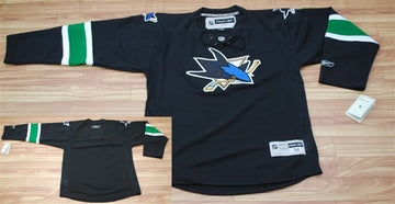 Custom San Jose Sharks black jersey
