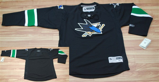 Custom San Jose Sharks black jersey