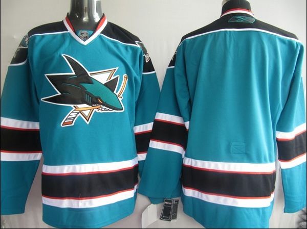 Custom San Jose Sharks teal jersey