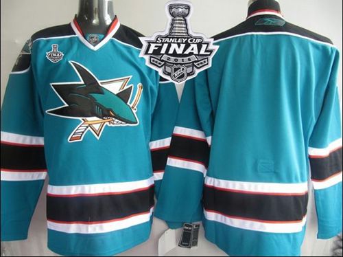 Custom San Jose Sharks teal jersey