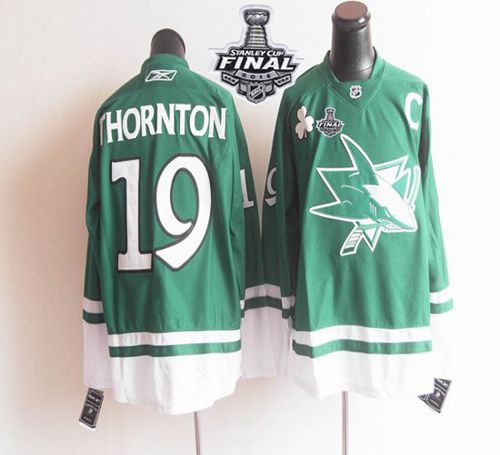 St Patty's Day San Jose Sharks teal jersey