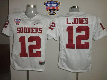 Landy Jones Oklahoma Sooners white jersey