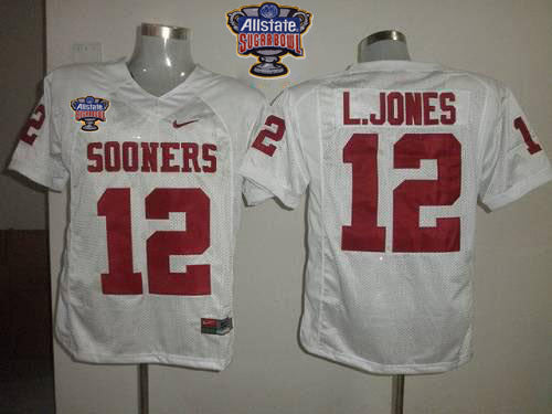 Landy Jones Oklahoma Sooners white jersey