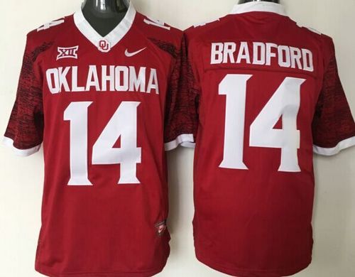 Sam Bradford Oklahoma Sooners red jersey