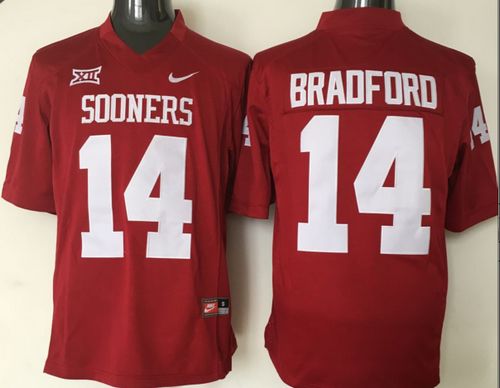 Sam Bradford Oklahoma Sooners red jersey