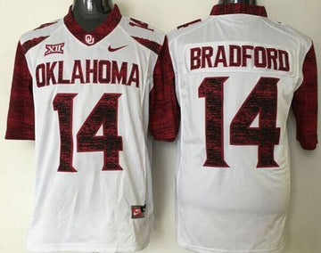 Sam Bradford Oklahoma Sooners white jersey