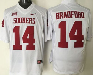Sam Bradford Oklahoma Sooners white jersey