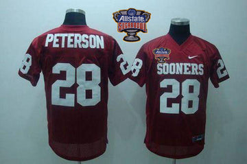 Adrian Peterson Oklahoma Sooners red jersey