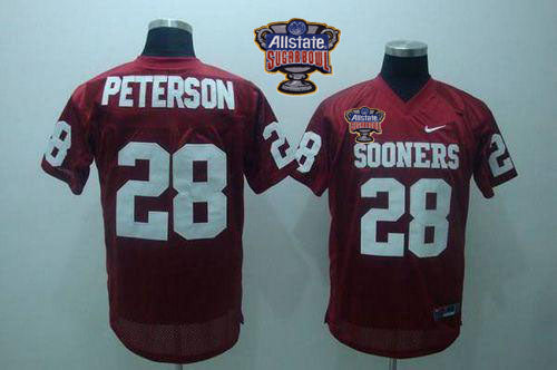 Adrian Peterson Oklahoma Sooners red jersey