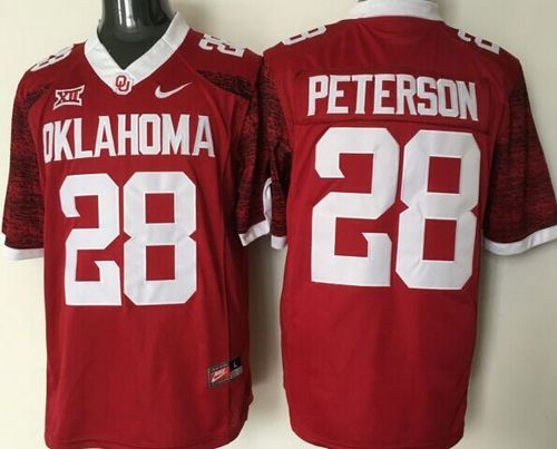 Adrian Peterson Oklahoma Sooners red jersey
