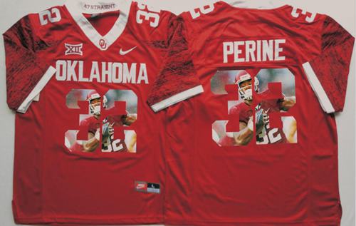 Samaje Perine Oklahoma Sooners red Fashion jersey