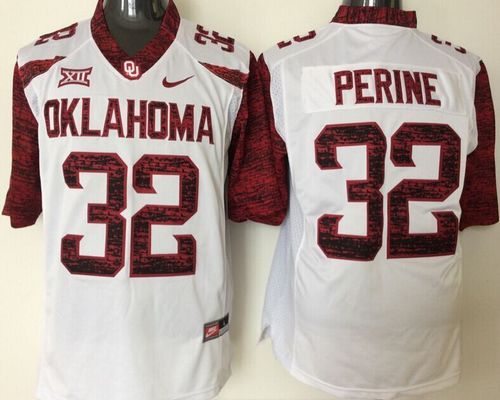 Samaje Perine Oklahoma Sooners white jersey