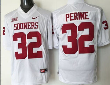 Samaje Perine Oklahoma Sooners white jersey