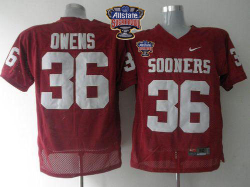 Steve Owens Oklahoma Sooners red jersey